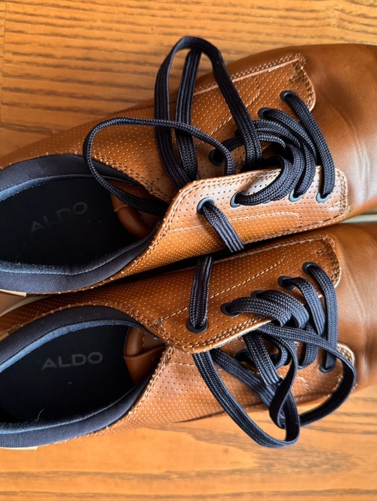 ALDO Men\'s Brown Leather Derby Shoes with Black Laces main image 6